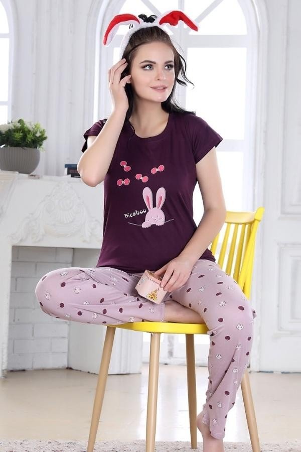 Night suit with side pocket